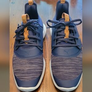 Puma Ignite NXT Lace Spikeless Golf Shoes Navy Blue Mens Size 9.5 Waterproof